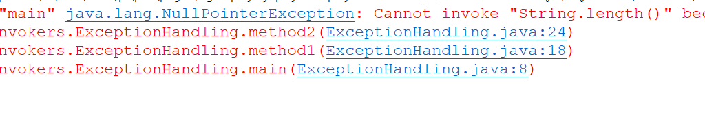 Exception Handling