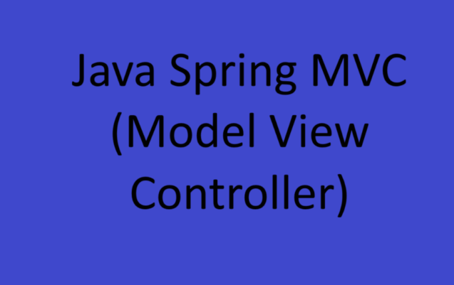 Java Spring MVC (Model View Controller) - Model Attribute